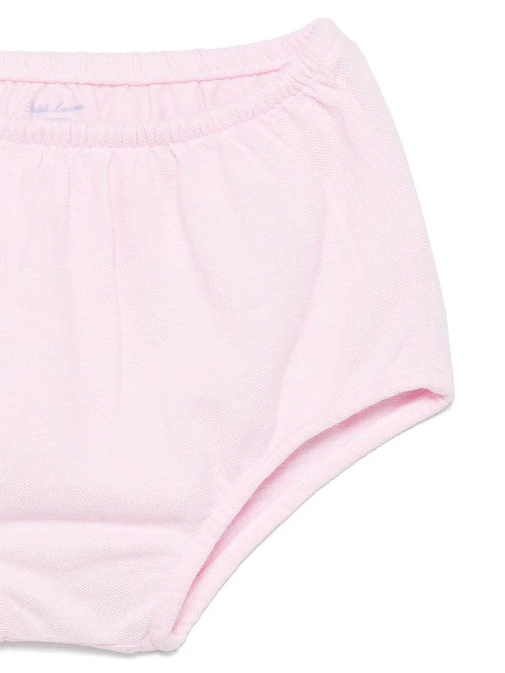 POLO RALPH LAUREN KIDS Piqué geweven jurk Roze