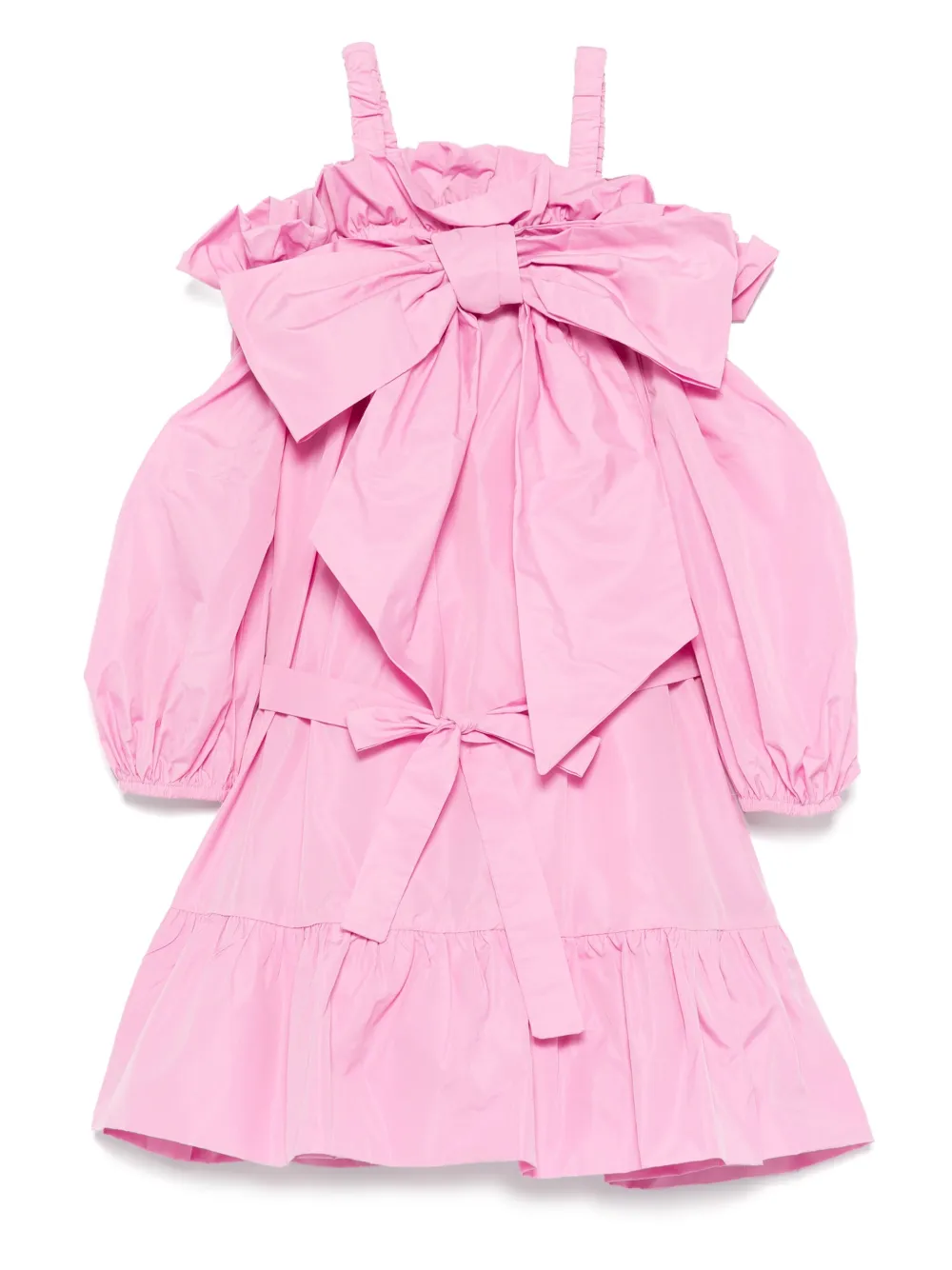 Miss Grant Kids Jurk met strikdetail Roze