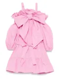 Miss Grant Kids bow-detail dress - Pink