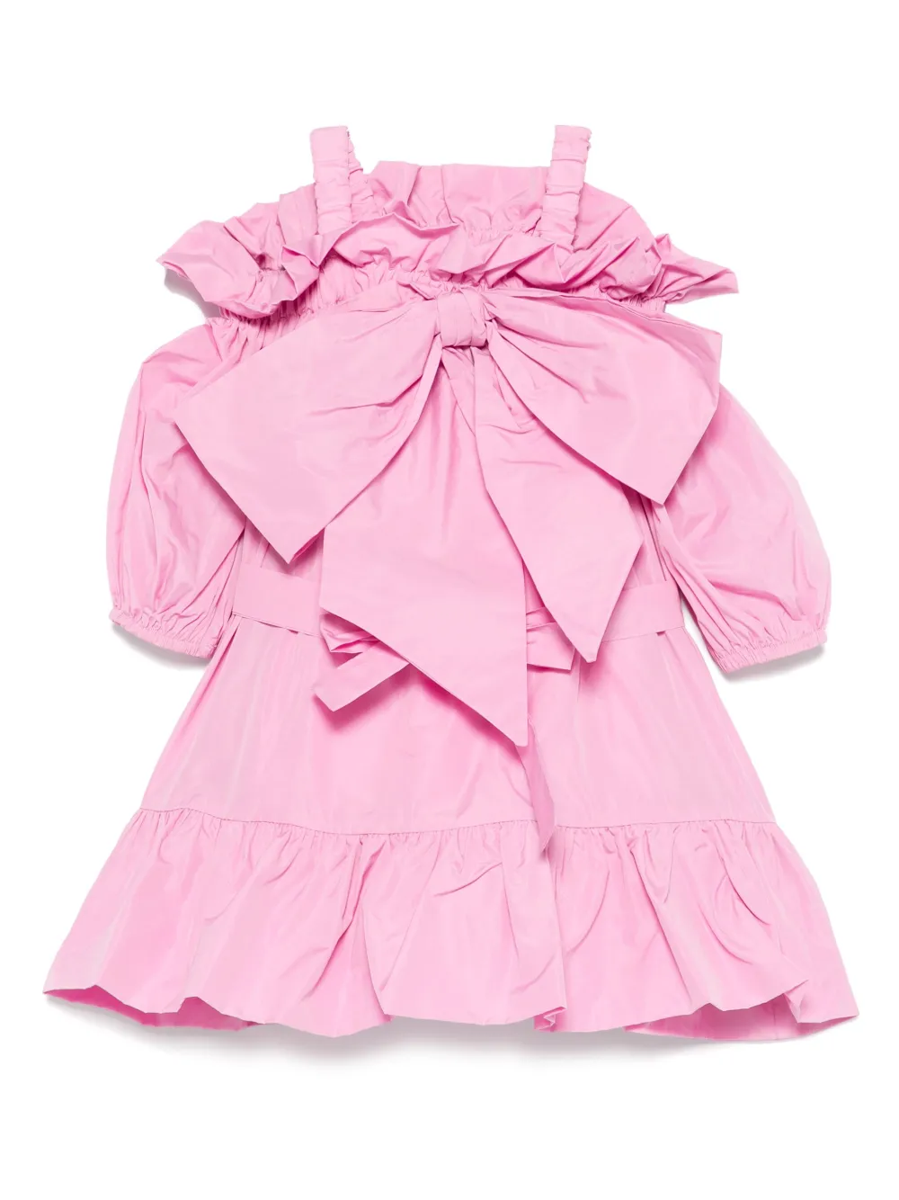 Miss Grant Kids Jurk met strikdetail Roze