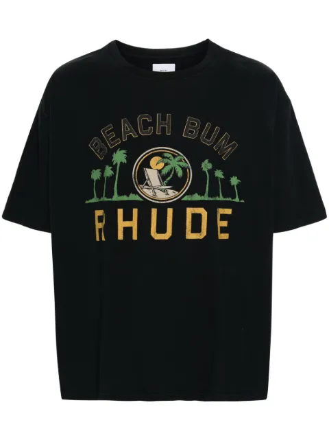 RHUDE Palmera Tee "Vintage Black"