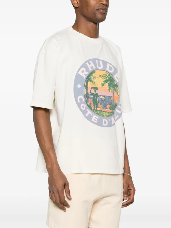 送料関税込み RHUDE コットンジャージー Tシャツ 送料/関税込