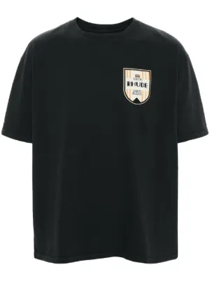 RHUDE】ロゴプリント ラグランTシャツ (RHUDE/Tシャツ