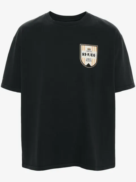 RHUDE t-shirt en coton à logo imprimé