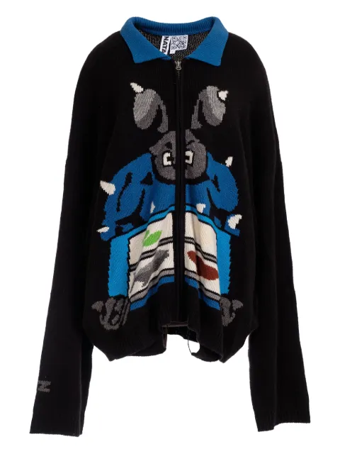 Natasha Zinko patterned intarsia-knit cardigan 