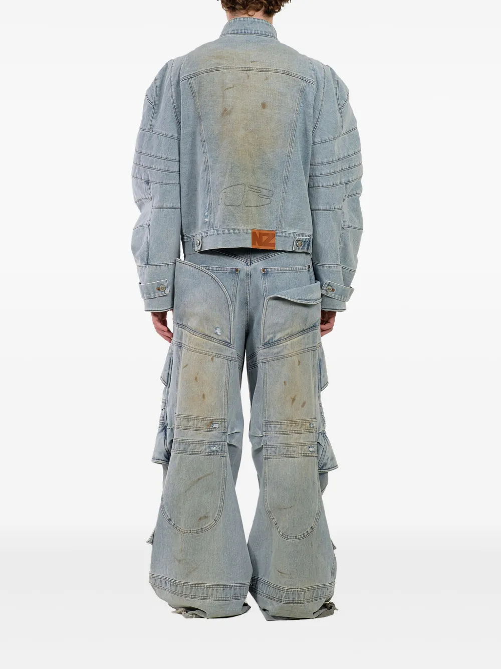 Natasha Zinko Jack met logopatch Blauw