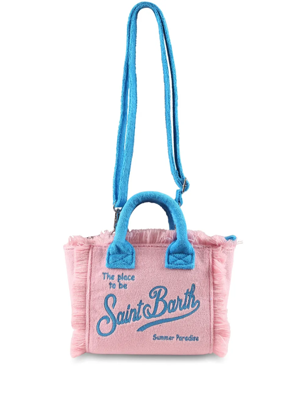 MC2 Saint Barth Kids Shopper met geborduurd logo Roze