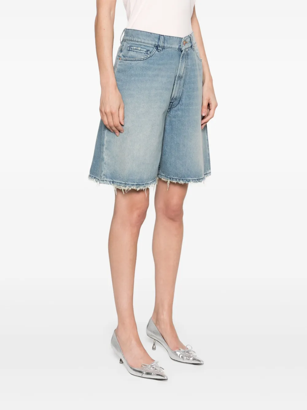 Shop 3x1 Skater Bermuda Shorts In Blue