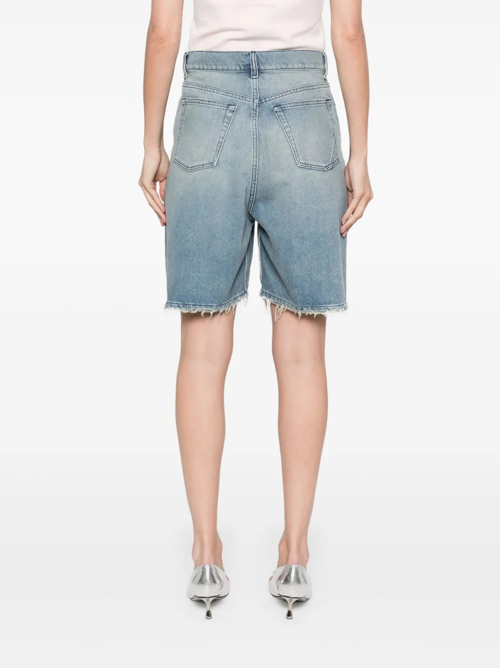 Shop 3x1 Skater Bermuda Shorts In Blue