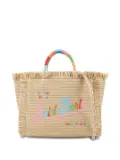 MC2 Saint Barth Kids embroidered-logo bag - Neutrals