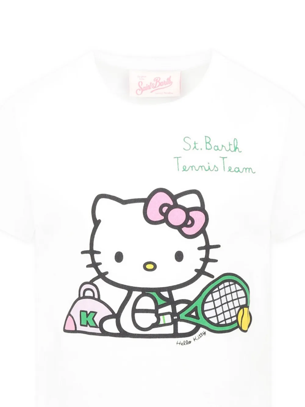 Shop Mc2 Saint Barth X Hello Kitty Cotton T-shirt In White