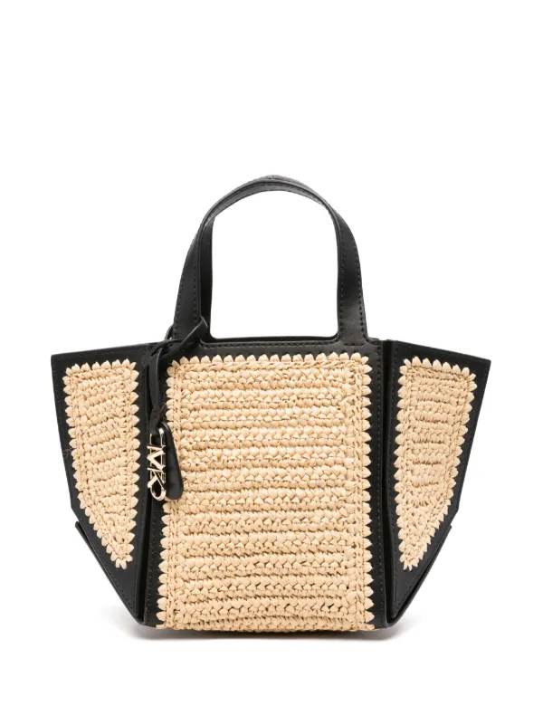 トートバッグ Michael By Michael Kors Tote Bag Jordi Small Jordi Small Hand-Crocheted and Leather Tote Bag | Michael