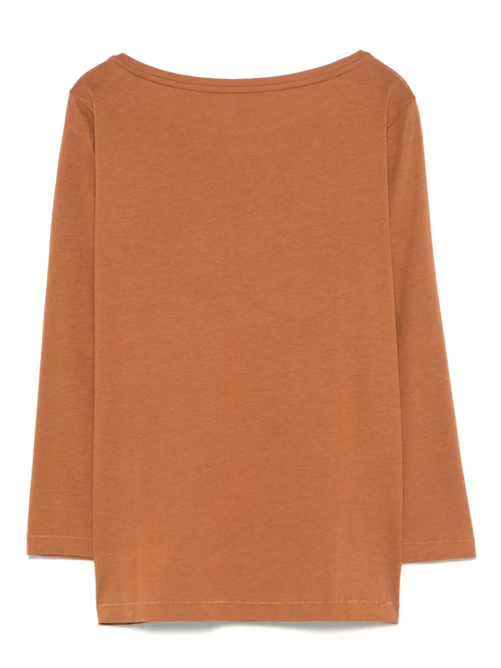 Majestic Filatures T-shirt met lange mouwen Bruin