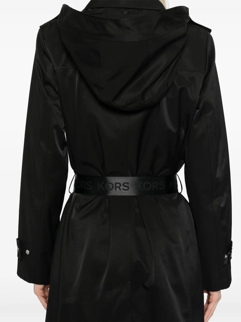 Michael Kors Trenchcoat met ceintuur Zwart