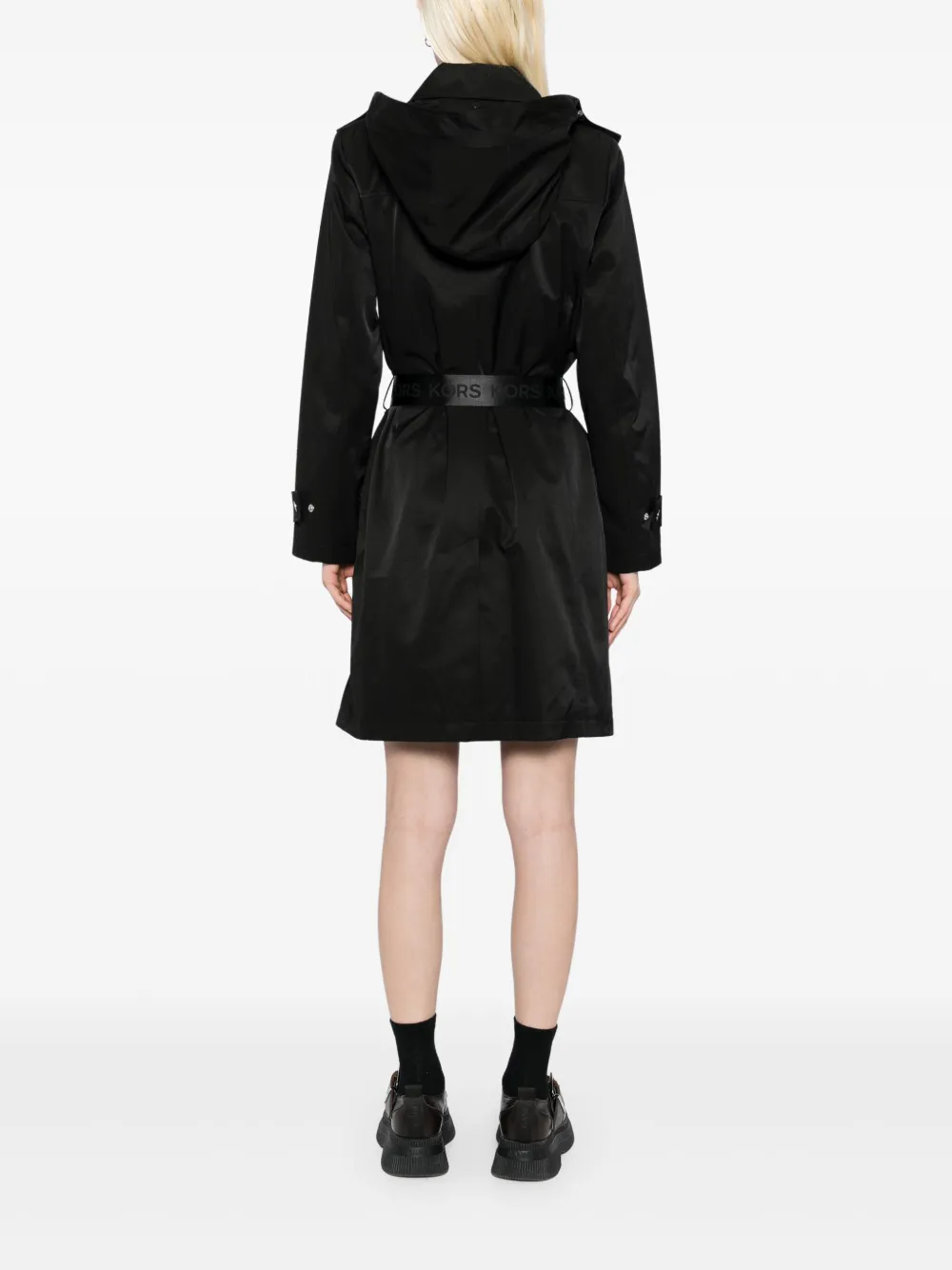 Michael Kors Trenchcoat met ceintuur Zwart