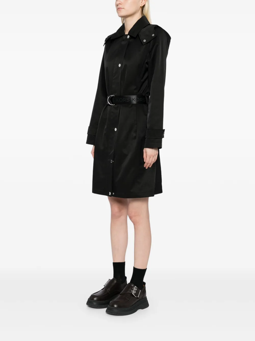 Michael Kors Trenchcoat met ceintuur Zwart