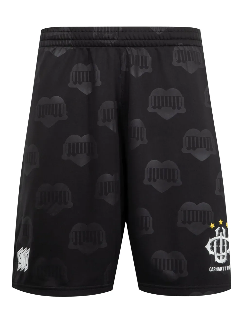 Carhartt WIP logo-print track shorts | Black | Image 1
