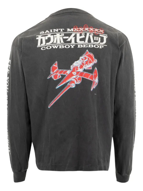 SAINT MXXXXXX x Cowboy Bebop Easy Come T-shirt | Black | FARFETCH