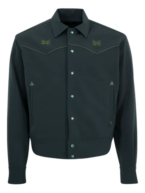 Needles embroidered shirt jacket