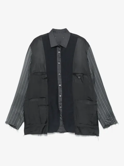 Maison Margiela chamarra con mangas en contraste