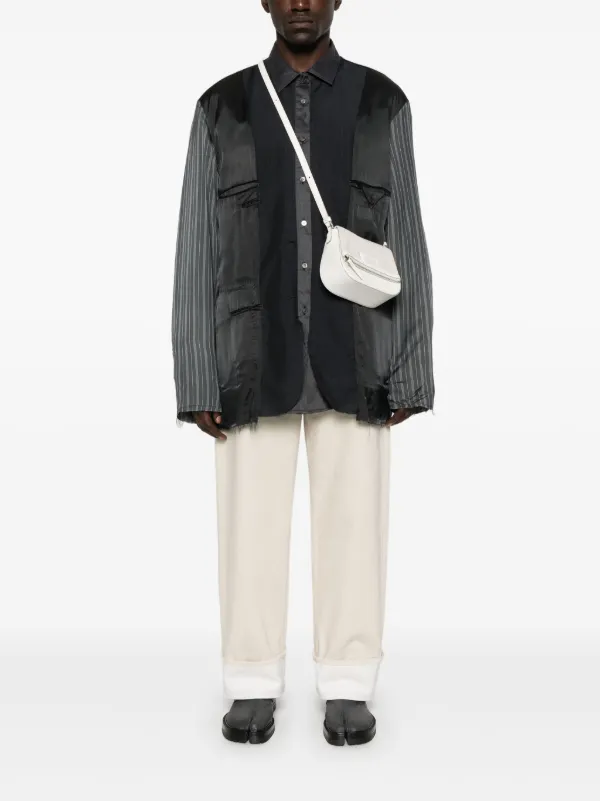 Maison Margiela コントラストスリーブ ジャケット | ブルー | FARFETCH JP