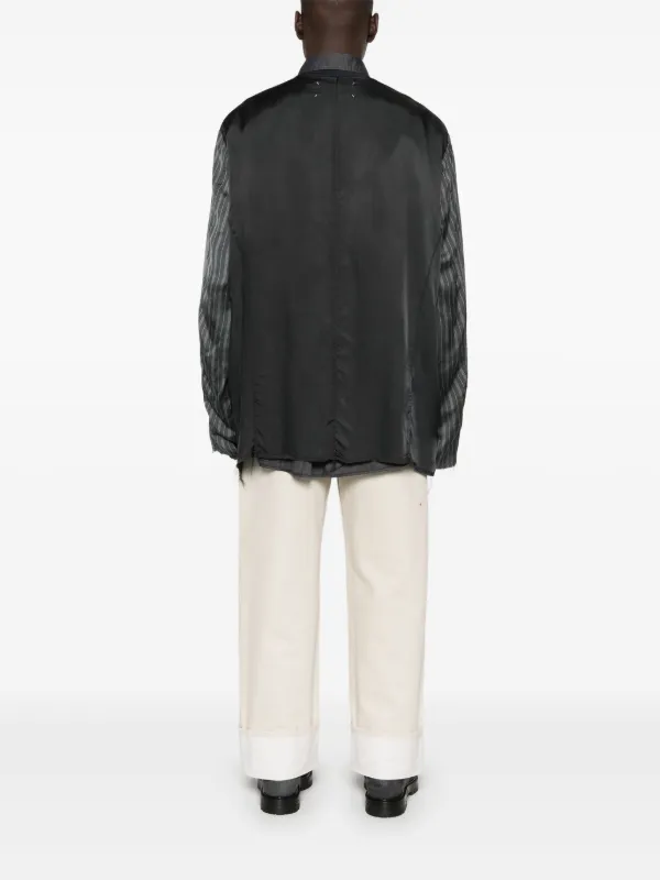 Maison Margiela コントラストスリーブ ジャケット | ブルー | FARFETCH JP