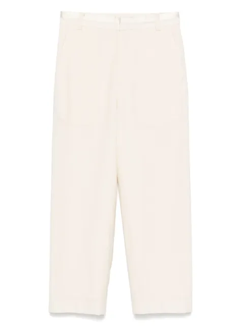 LESS silk cropped trousers