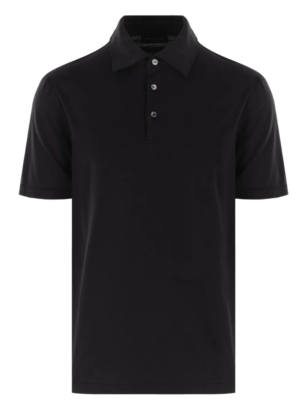Roberto Collina Katoenen poloshirt Zwart