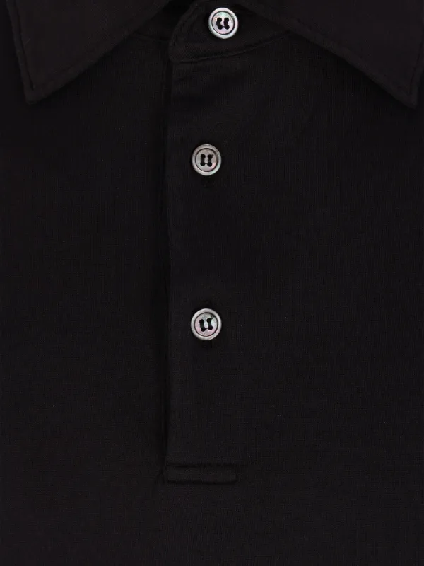 Roberto Collina Cotton Polo Shirt | Black | FARFETCH
