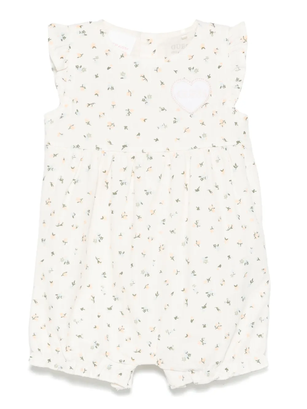 Guess kids Romper met bloe print Beige