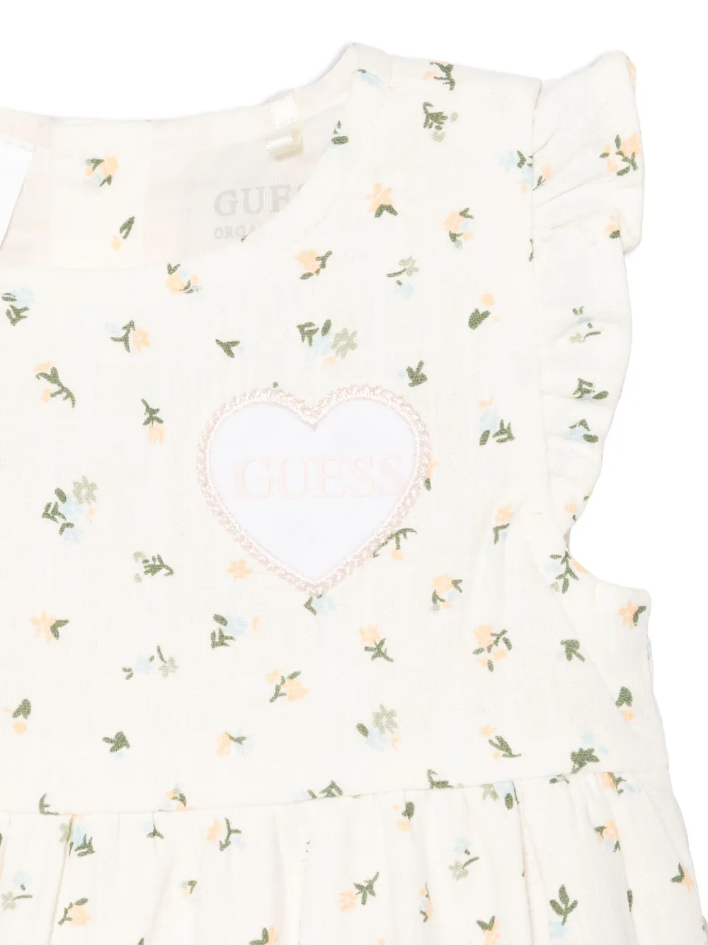 guess kids Romper met bloemenprint Beige