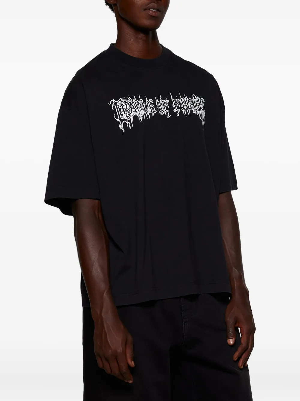 VETEMENTS graphic-print T-shirt Zwart