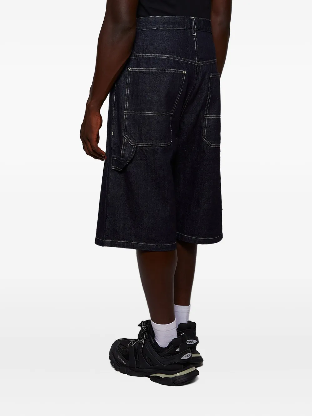 VETEMENTS denim utility shorts Blauw