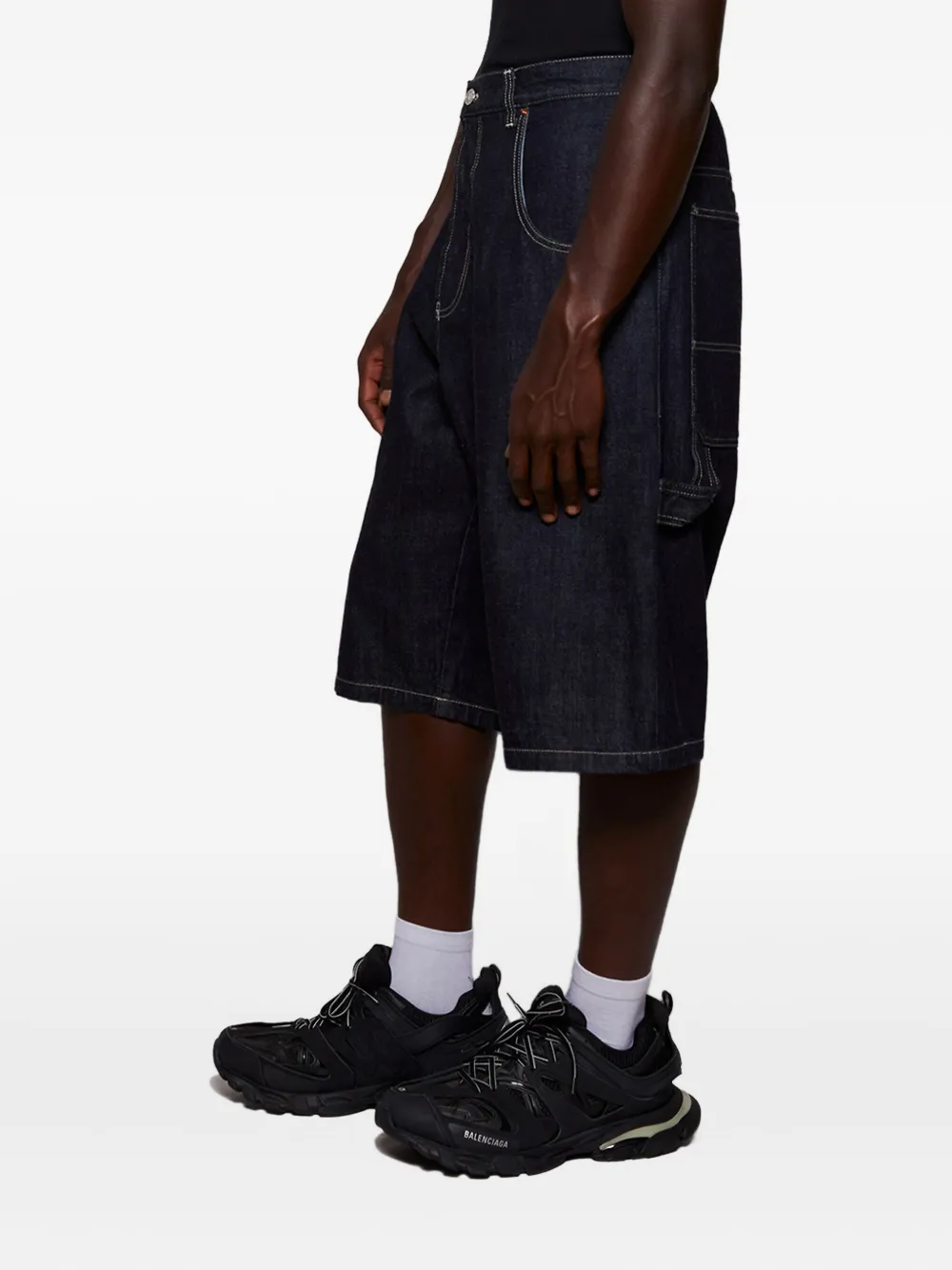 VETEMENTS denim utility shorts Blauw