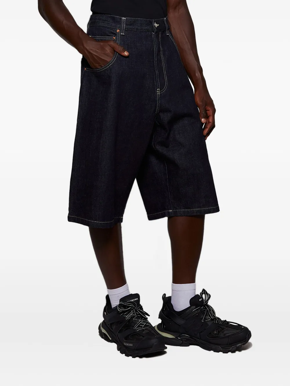 VETEMENTS denim utility shorts Blauw