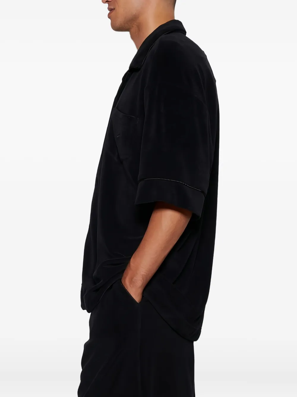 VETEMENTS Towel overhemd Zwart