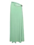 Rabanne cut-out eyelet-embellished skirt - Green
