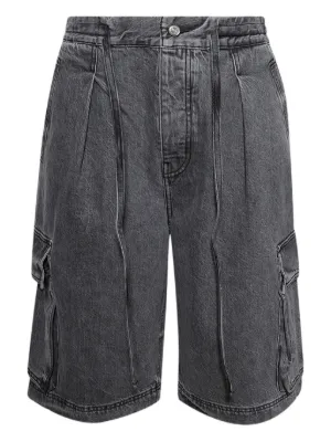 1017 ALYX 9SM distressed-effect Denim Shorts | Black | FARFETCH