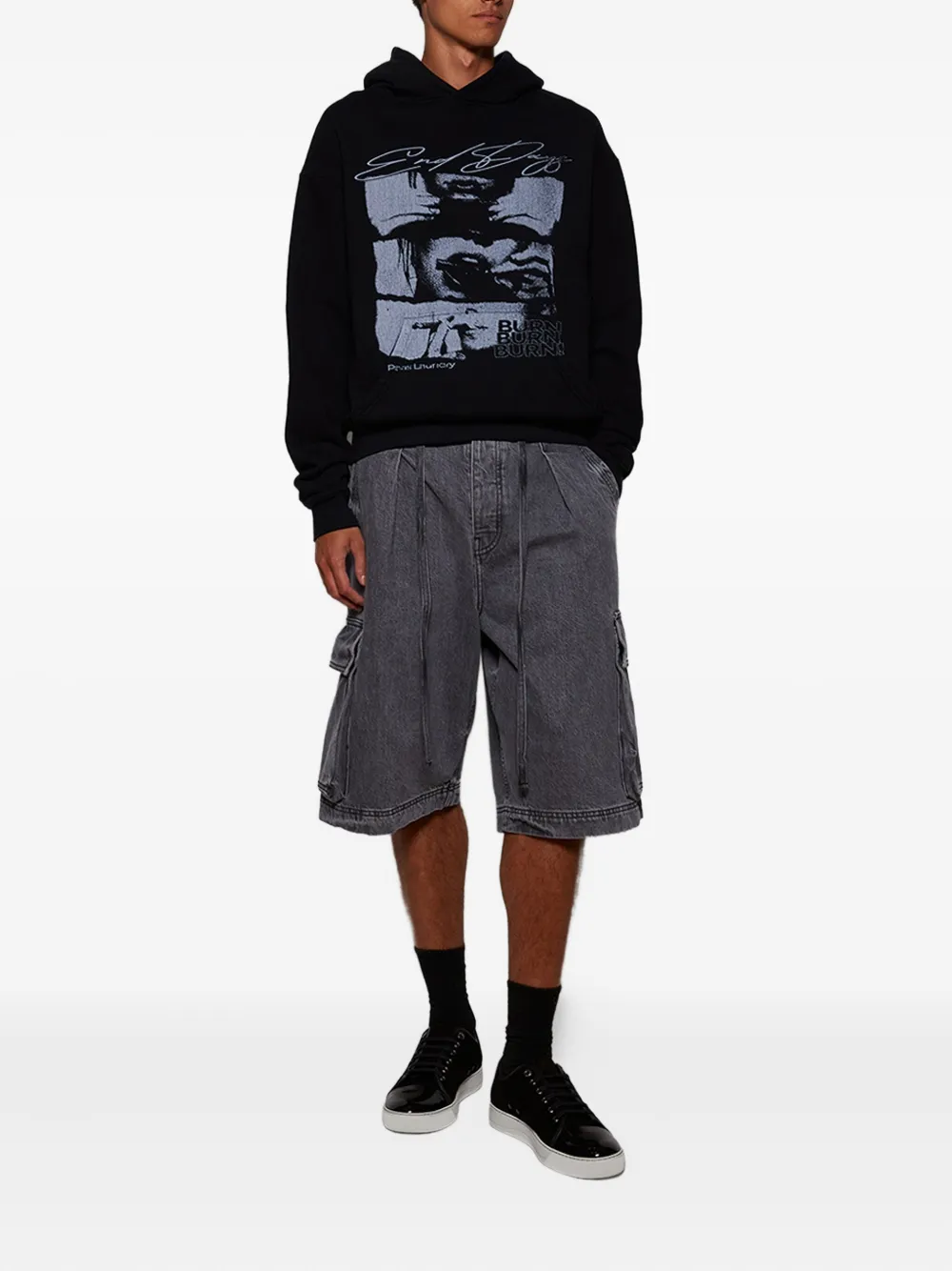 Nahmias drawstring-fastening cargo shorts - Grijs
