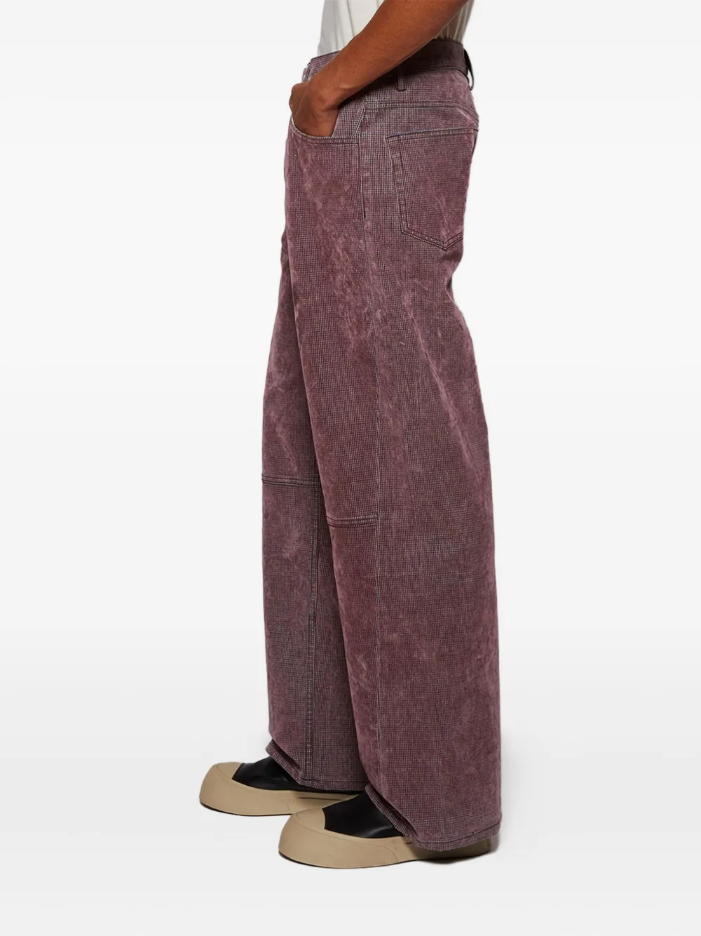 Nahmias Jeans met knoopsluiting Roze