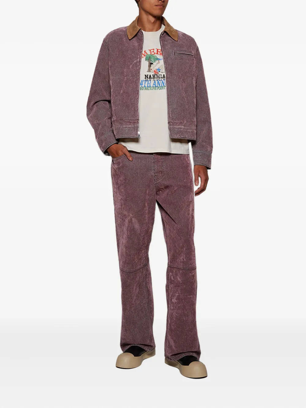 Nahmias button-fastening jeans - Roze