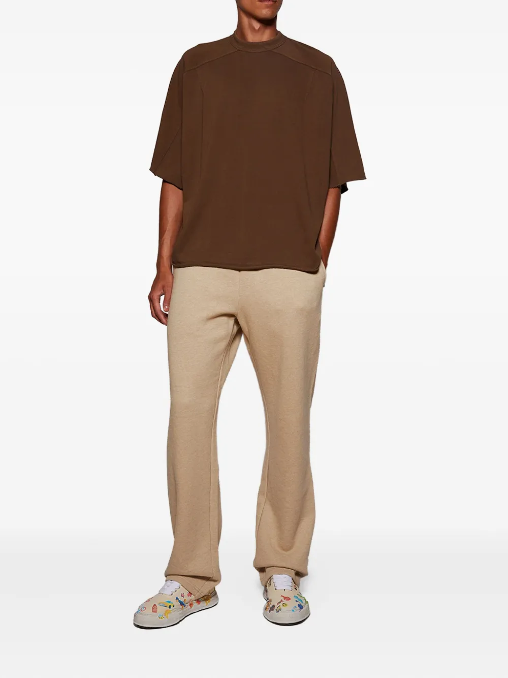 ENTIRE STUDIOS Straight trainingsbroek - Beige