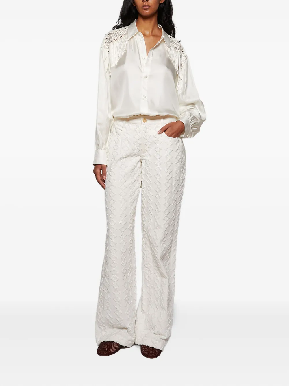 Diotima Stulla textured jeans - Wit