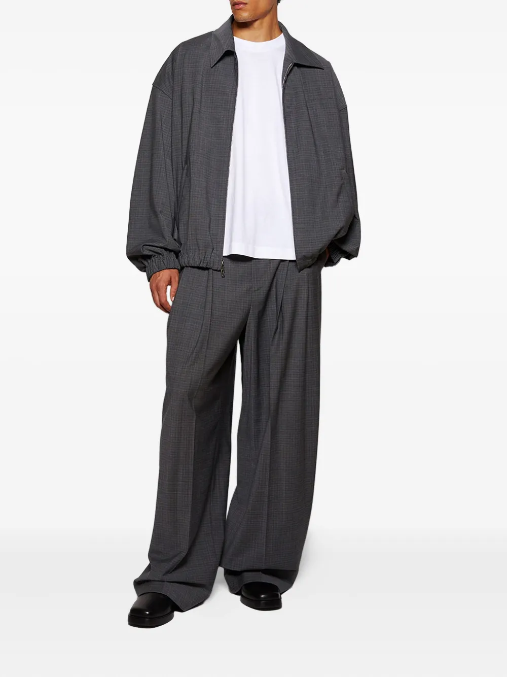 Alexander Wang pleated check-pattern trousers | Tailored Pants | Image 2