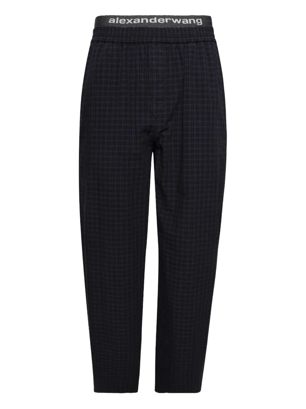 Alexander Wang checked elastic-waist trousers | Black | Image 1