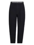 Alexander Wang checked elastic-waist trousers - Black