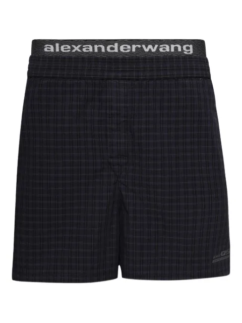 Alexander Wang check-pattern boxer shorts