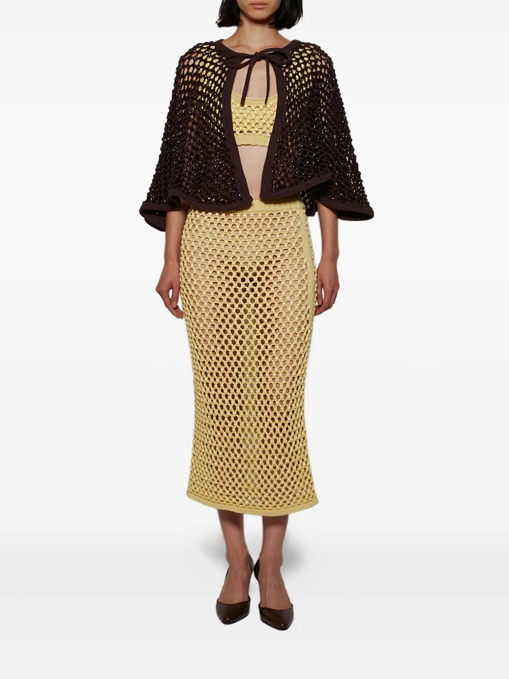 diotima Spice openwork midi skirt | Fitted Skirts | Image 2