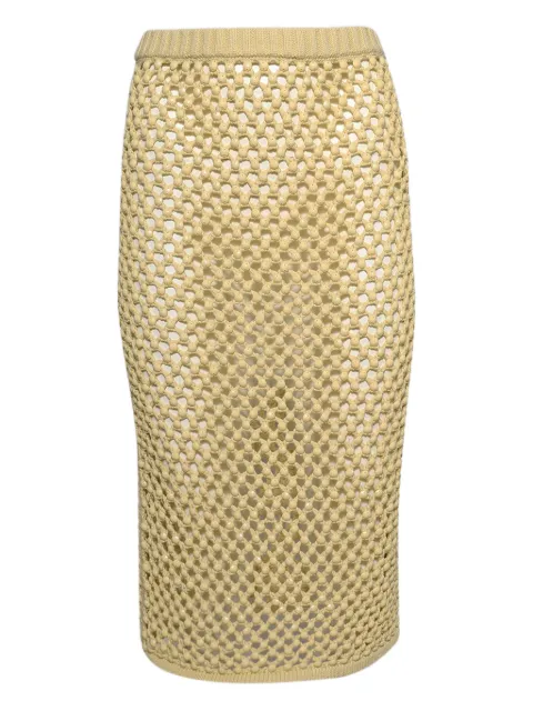 diotima Spice openwork midi skirt