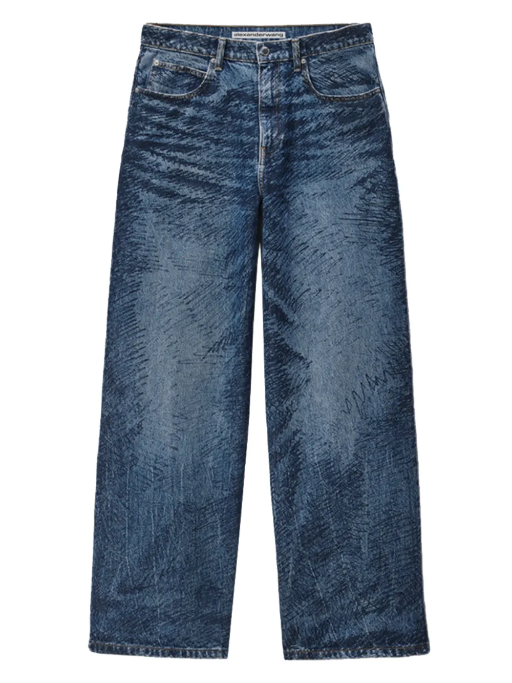 Alexander Wang Jeans mit Logo-Patch | Blau | Image 1